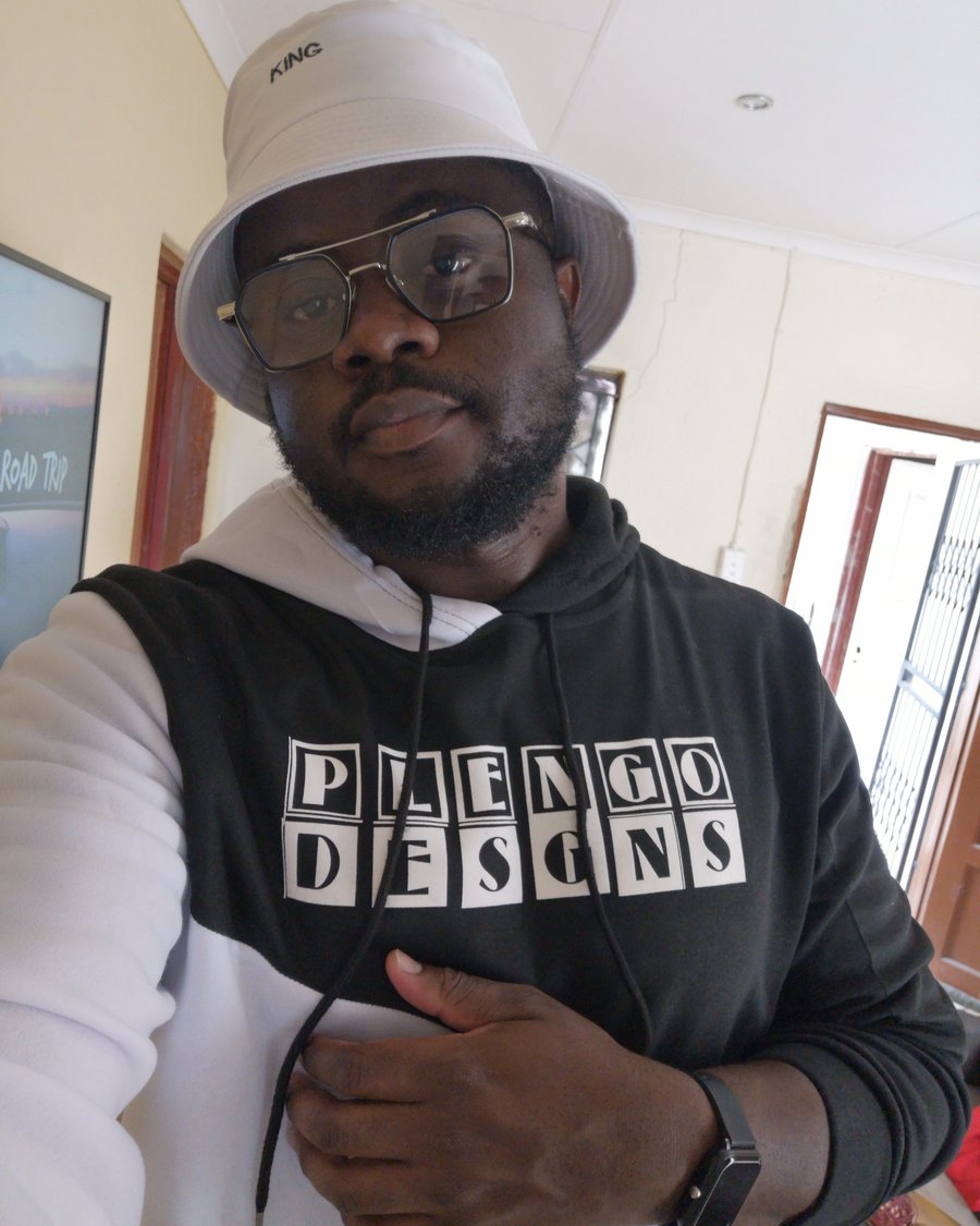 A branded hoodie with a block-letter print.