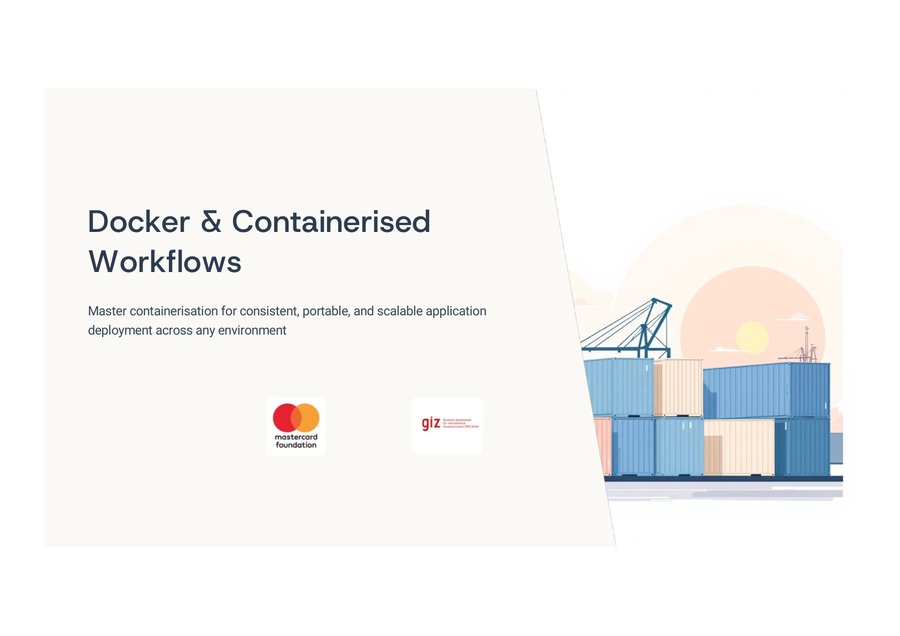 Cover of Docker & Containerised Workflows